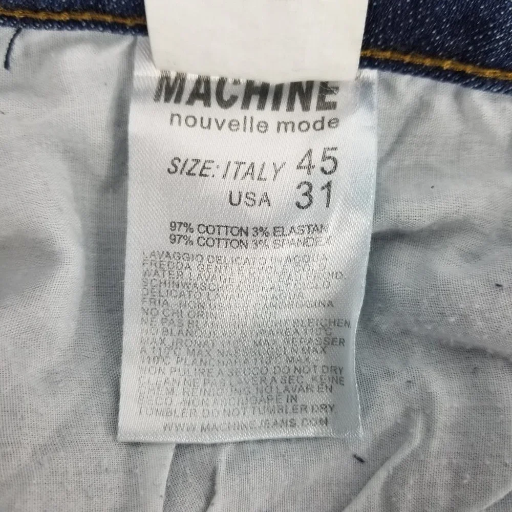 Machine Distressed Bootcut Jeans - Picture 10 of 11